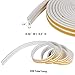BAINING Twin Door Noise Blocker Window Seal Weatherstrip for Under Door and Window Insulation, 36 Ft Length, Black