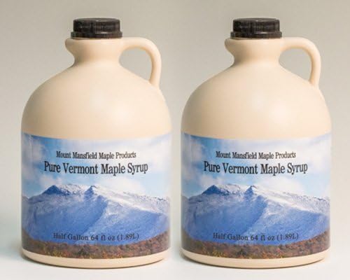 Mansfield Maple- Gallon (128oz) Pure Vermont Maple Syrup Grade Fancy by Mount Mansfield Maple Products