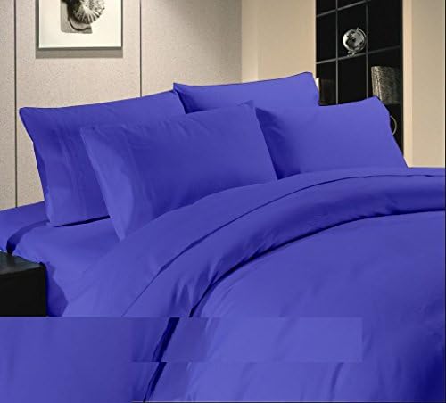 US Comfort Zone Bedding Item Top Quality 1000-Thread-Count 100% Egyptian Cotton King 3pc Duvet Cover Set Solid Egyptian Blue