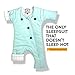 CribCulture 2-Pack Sleepsuit 2-Pack with Adjustable Ventilation for Transitioning Your Infant from Swaddling - Sleep Suit Allows Baby to Move - Wearable Infant Swaddle Blanket for Babies 3-7 Months