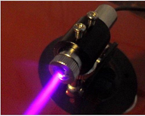 250mw 405nm 3~5V Blue/Violet Diode Laser Dot Module 12×45mm /Engrave + Holder + Adapter