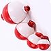 10pcs-50pcs/lot Hard ABS Fishing Bobbers Set Snap on Red/White Float Bobbers Push Button Round Buoy Floats Fishing Tackle Accessories Size:0.5/0.75/1/1.25/1.5/1.75/2 Inch