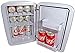 Cooluli CMF15LW Mini Fridge Electric Cooler and Warmer AC/DC Portable Thermoelectric System, Compact Refrigerator, 15 Liter/18 Cans, white