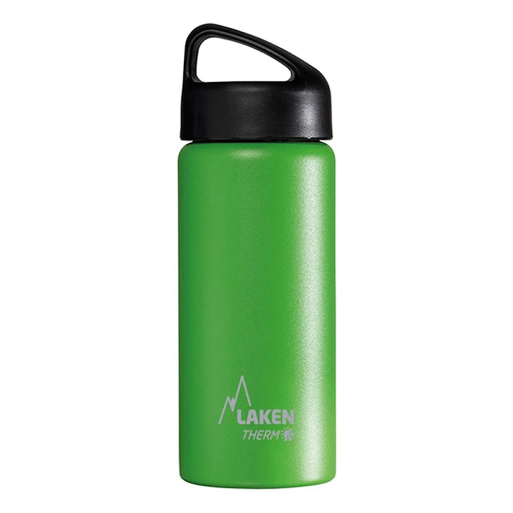 Laken Classic Thermal Bottle in Stainless Steel Vacuum Insulated Wide Mouth 500 ml Green — image 1