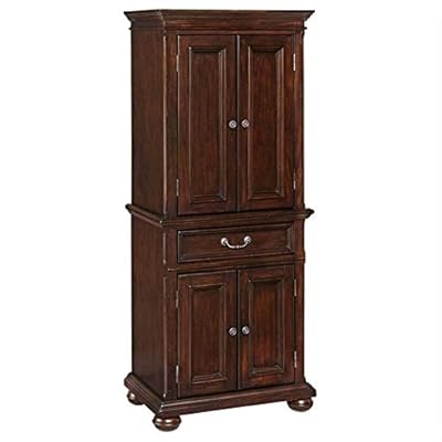 Bowery Hill Pantry in Dark Cherry for Kitchen or Dining Storage