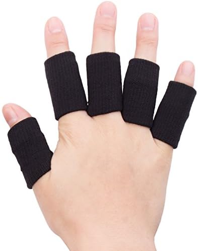 Finger Sleeve Protector, Diealles Basketball Flexible Finger Sleeves Finger Guard Support for Finger Protection(10 pack)