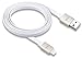 Just Mobile AluCable Flat with 2.4A High Speed Aluminum Lightning Connector for iPhones, iPads, and iPods, White/Gold (DC-268GD)