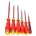 meizhouer 6PCS/bag Electricians Screwdriver Set Tool Electrical Fully Insulated High Voltage Multi Screw Head Type