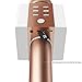 TOSING 008 Wireless Bluetooth Karaoke Microphone，Louder Volume 10W Power, More Bass, 3-in-1 Portable Handheld Double Speaker Mic Machine for Android/PC (Rose Gold)
