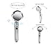 Musurjoy Shower,High Pressure Handheld Shower Head with ON/Off Pause Switch 3-Settings Water Saving Showerhead, Chrome Finish Bathroom Shower Accessorie (sliver)