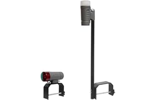 Sebnux Battery Power Boat Navigation Light (Red/Green Bow, White Stern) for Pontoon and Small Boat (Grey)