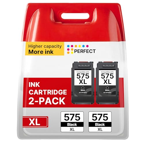Washope PG-575XL 575 XL Cartridges Replacement for Canon 575 XL Cartridge PG-575XL Black for Canon Pixma TS3550i TS3551i TS3750i TS3751i TR4750i TR4751i TR4755i TR4756i (Black, 2 Pack)