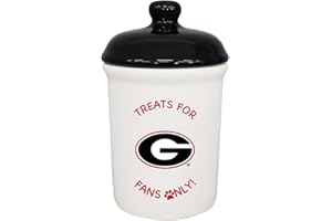 The Memory Company | Licensed NCAA Treats for Team Fans Only Ceramic Pet Treat Canister