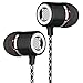 Earphones, Oliomp in-Ear Headphones with Microphone and Noise Isolating Headset for Apple iPhone iPod iPad Samsung Galaxy S7 S8 and Android Devices (Black)