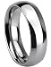 Tungsten Metal 8 mm (5/16 in) High Polished Comfort Fit Domed Wedding Band Ring Sz 8.5