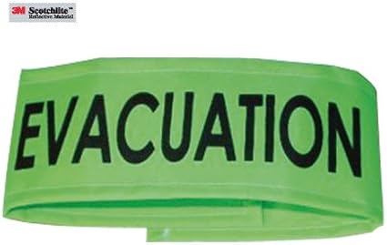 Brassard Evacuation Couleur Vert Fluo Taille Unique Reglable Largeur 7 Cm Brassard De Securite Amazon Fr Bricolage