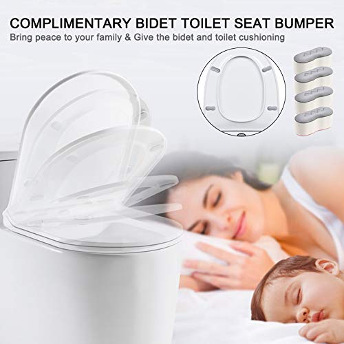 Luxsego Bidet Toilet Attachment, NonElectric Dual Nozzles(Posterior