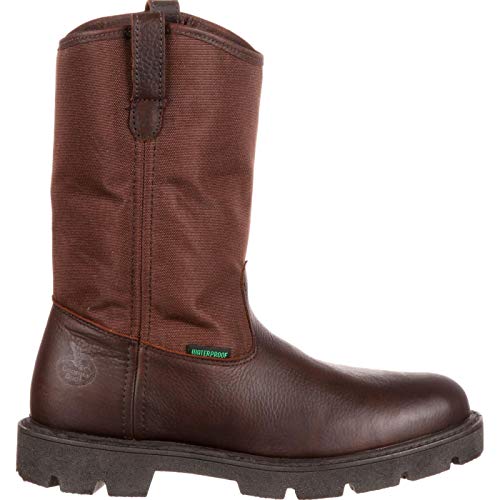 Georgia Men's Homeland Wellington Work Boot-M Pull, Brown, 10 M US - Thumbnail 6