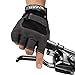 Trideer Workout Gloves, Full Palm Protection & Extra Grip,Rowing Gloves, Gym Gloves for Weight Lifting, Training, Fitness, Exercise (Men & Women) (Grey, XL (Fits 8.3-9.0Inches))