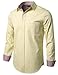 MONDAYSUIT Men's 100% Cotton Oxford Button-Down Long Sleeve Shirts