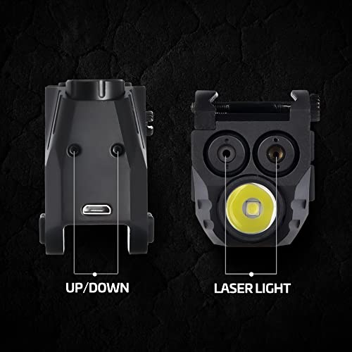 Red Green Pistol Light Beam for Handguns,500 Lumens Shockproof Laser