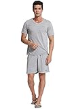 Godsen Men's Casual Wear Cotton Short Pajama Set