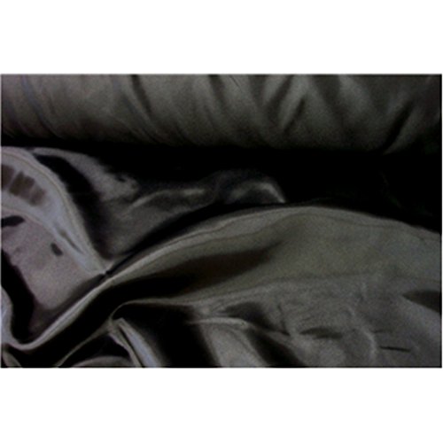 5 Yards Stretch Charmeuse Satin (Black)
