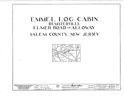 Amazon Com Historicalfindings Photo Emmell Log Cabin Elmer Road