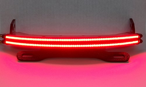 Double-Stack LED Fender Eliminator Running Light, Brake Light, and Turn Signal Kit with Tag Light and Bracket for Honda Fury (Smoked Lens)