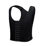 Lesbian Breathable Super Flat Les Compression 3 Rows Central Clasp Chest Binders
