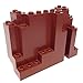 Lego Parts: Mountain Brick 4 x 10 x 6 Rock Panel Rectangular (BURP) (Reddish Brown)