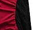 Lady Swain Women's V Neck Half Sleeve Ruched Lace Illusion Plus Size Bodycon Dress (XL, Black Burgundy)