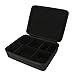 Khanka Double Rows EVA Hard Case Travel Bag for C. A. H. Card Game with 5 Moveable Dividers, Black