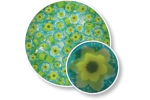Cape Jasmine Murrine 6104 Millefiori COE 90 Glacial Art Glass