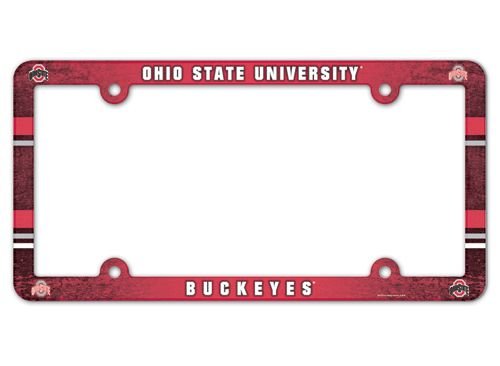 WinCraft NCAA License Plate with Full Color Frame, Ohio State University
