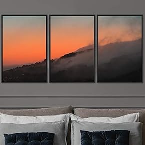 signwin 3 Piece Framed Canvas Wall Art Foggy...