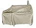 i COVER 60 Inch 600D Heavy-Duty Premium Classic Outdoor Canvas BBQ Barbecue Off-Set Khaki Smoker Covers for Weber for Char-Broil for Brinkmann for Nexgrill