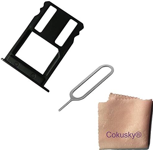 Cokusky SIM Card Tray Cover Card Slots Holder Repair for Huawei Google Nexus 6P +Sim Card Remover Eject Pin Key Tool (Black)