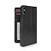 Twelve South Journal for iPhone X / XS | Leather Wallet Folio Case and Display Stand (black)