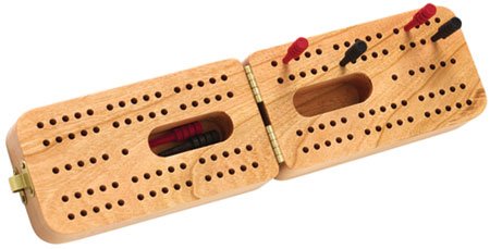 Folding Standard Cribbage Board - Made in USA