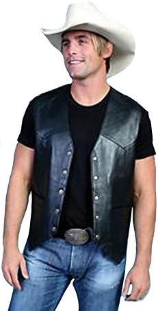 ScullyMen's Lamb Leather Vest - 503-189