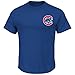 Majestic Kris Bryant Youth Chicago Cubs Blue Name and Number Jersey T-shirt Medium 10-12