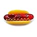 WLLP Hot Dog Shape 3.93-Inch Portable Art Glass Craft Tube,Hand Small Size and Beautiful, Heat Resistant, Short delivery time.