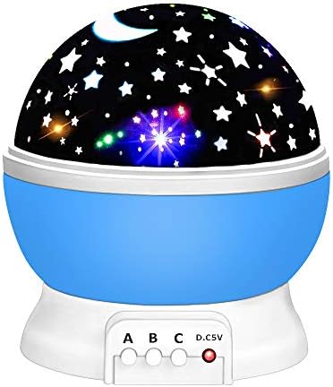 Our Day Night Light Moon Star 360 Degree Rotation Unique Best Gifts for Kids