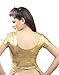 Gold Shimmer Designer Sari Choli Ready-made Saree Blouse - A-9I