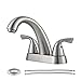 PARLOS 2-Handle Bathroom Sink Faucet with Drain Assembly and Supply Hose Lead-free cUPC Lavatory Faucet Mixer Double Handle Tap Deck Mounted Brushed Nickel,13598 primary