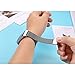 Maledan Metal Replacement Bands Compatible for Fitbit Charge 3 and Charge 3 SE, Milanese Loop Accessories Stainless Steel Mesh Magnetic Band with Unique Magnet Lock for Charge 3, Silver, Small
