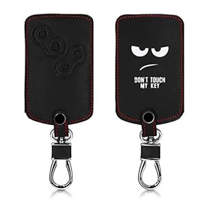 kwmobile autosleutelhoes compatibel met Renault 4-knops autosleutelkaart (alleen Keyless Go) – Hoesje van imitatieleer…