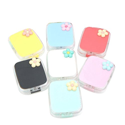 image for AMA(TM) Portable Mini Flowers Contact Lens Case Glasses Box Travel Kit