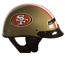 Brogies Bikewear NFL San Francisco 49ers Motorcycle Half Helmet